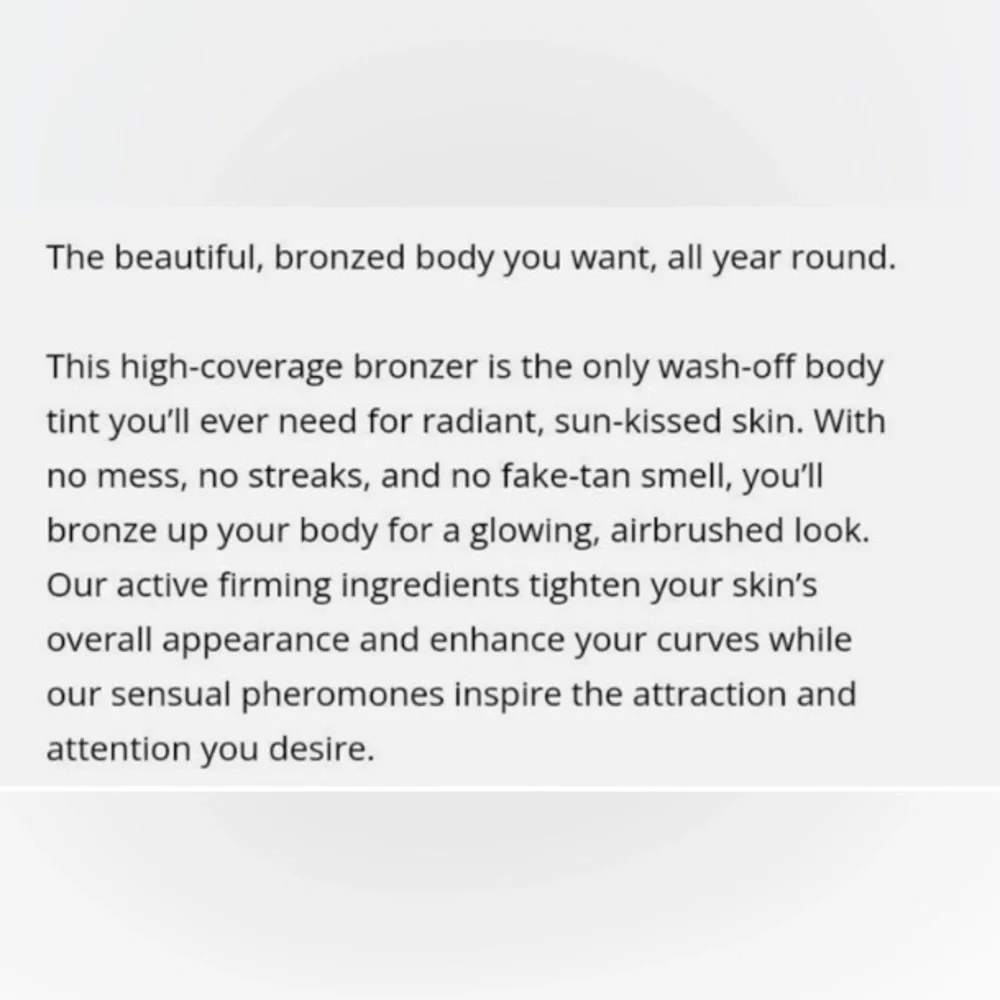 Booty Parlor Flirty Little Secret Firming Body Bronzing Cream with Pheromones